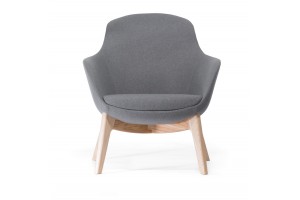 Кресло Noble Wood, серый