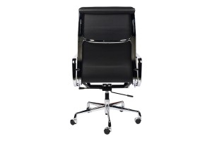 Кресло  Eames Style HB Soft Pad Executive Chair EA 219 черная кожа