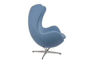 Кресло Arne Jacobsen Style Egg Chair голубая шерсть