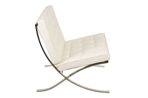 Кресло Barcelona Chair белое