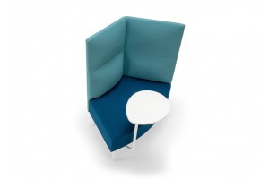 Silent box Cumulus со столиком  (металл. опоры и стол белого цвета)