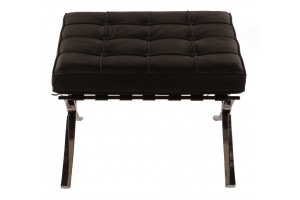 Кресло Barcelona Style Chair & Ottoman черное Кресло Barcelona Style Chair & Ottoman черное