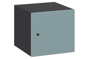 Шкаф-ячейка Flex средний верх графит/серо-голубой