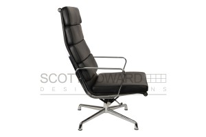 Кресло Eames Style Soft Pad Lounge Chair & Ottoman EA222/EA223