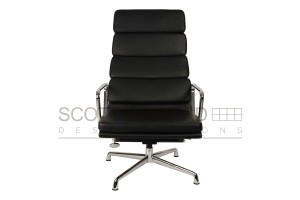 Кресло Eames Style Soft Pad Lounge Chair & Ottoman EA222/EA223