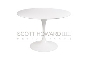 Стол Eero Saarinen Style Tulip Table белый D100