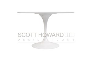 Стол Eero Saarinen Style Tulip Table белый D110