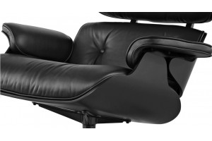 Кресло для отдыха Eames  Lounge Chair & Ottoman Total Black Limited Edition