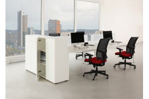 Офисный шкаф NOVA BASIC (2 отдела, средний)