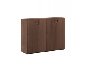 ЭНЦО/ENZO Шкаф средний в.120, 4 дв ЭВКАЛИПТ МОРЕН/ЧЕРН