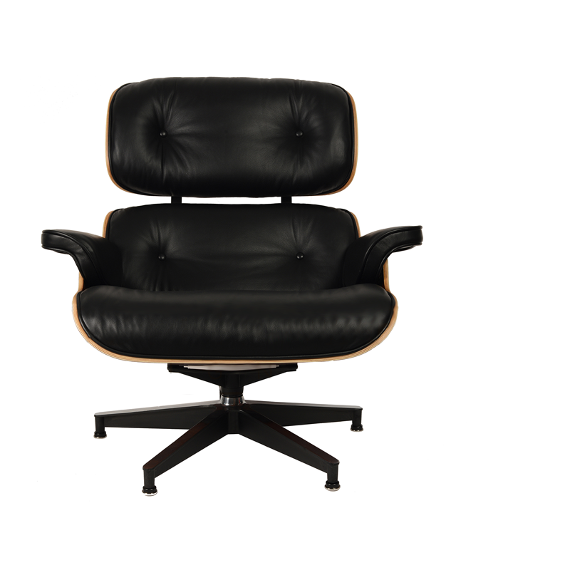 Uitverkoop Plotselinge afdaling troosten Кресло Eames Lounge Chair & Ottoman черная кожа/палисандр (Premium U.S.  Version)