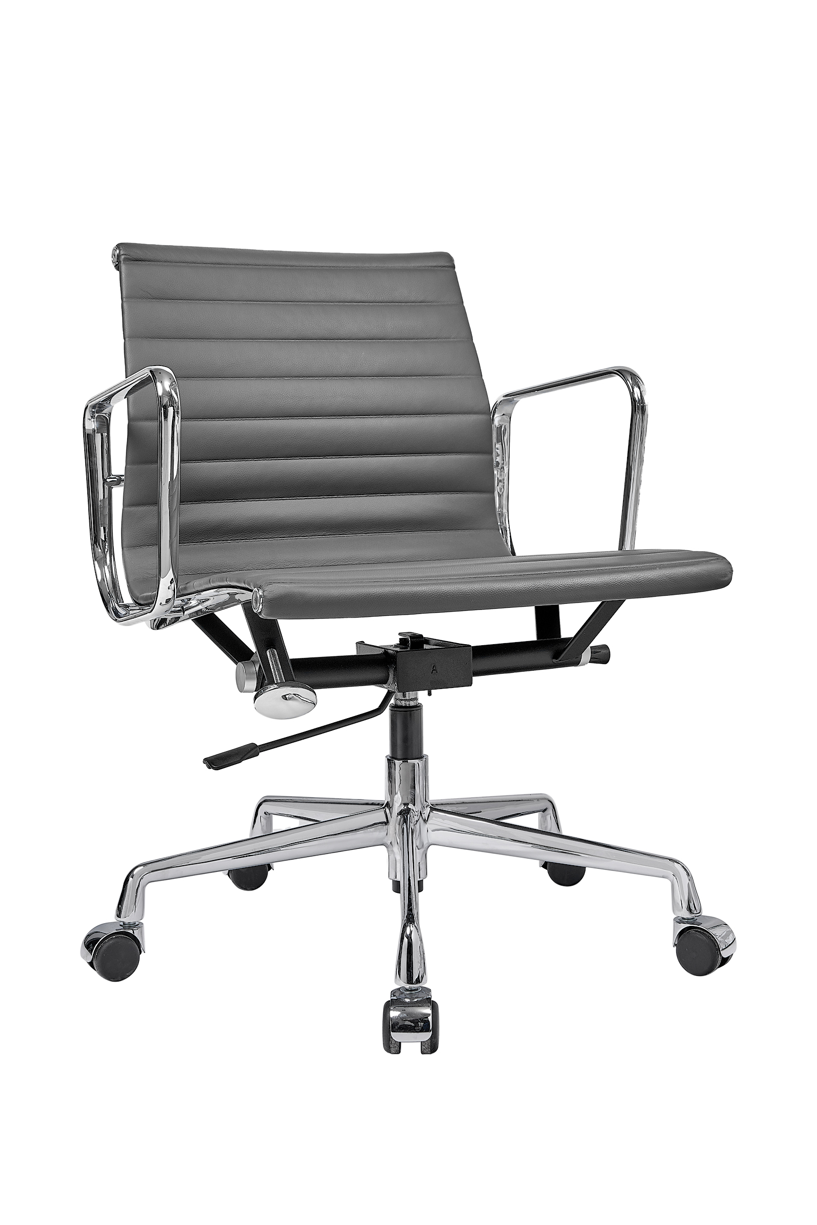 Кресло Eames Office Chair Ea 117 кожа графит Premium Eu Version цена фото купить кресло 